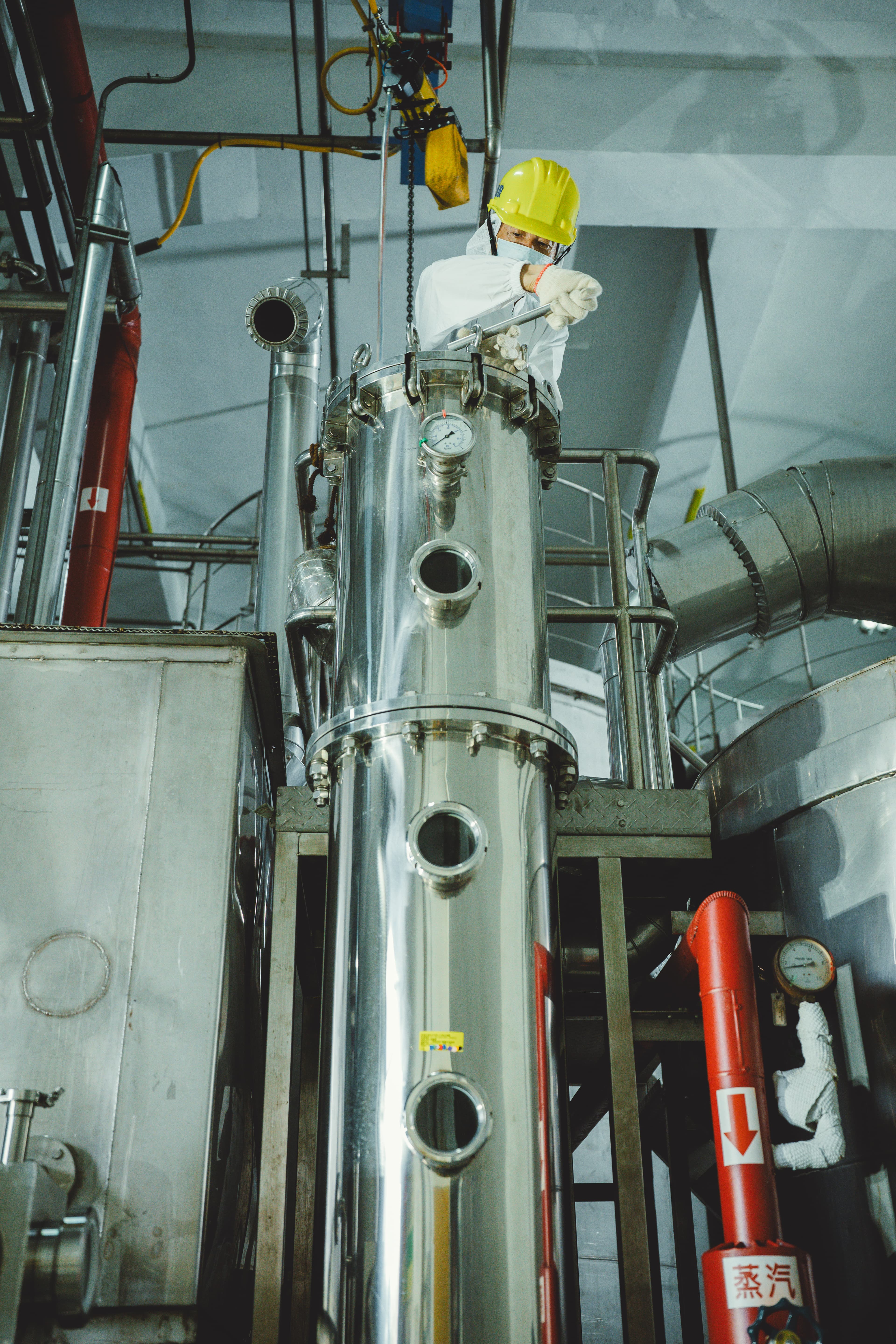 Longtian Distillery — production hall